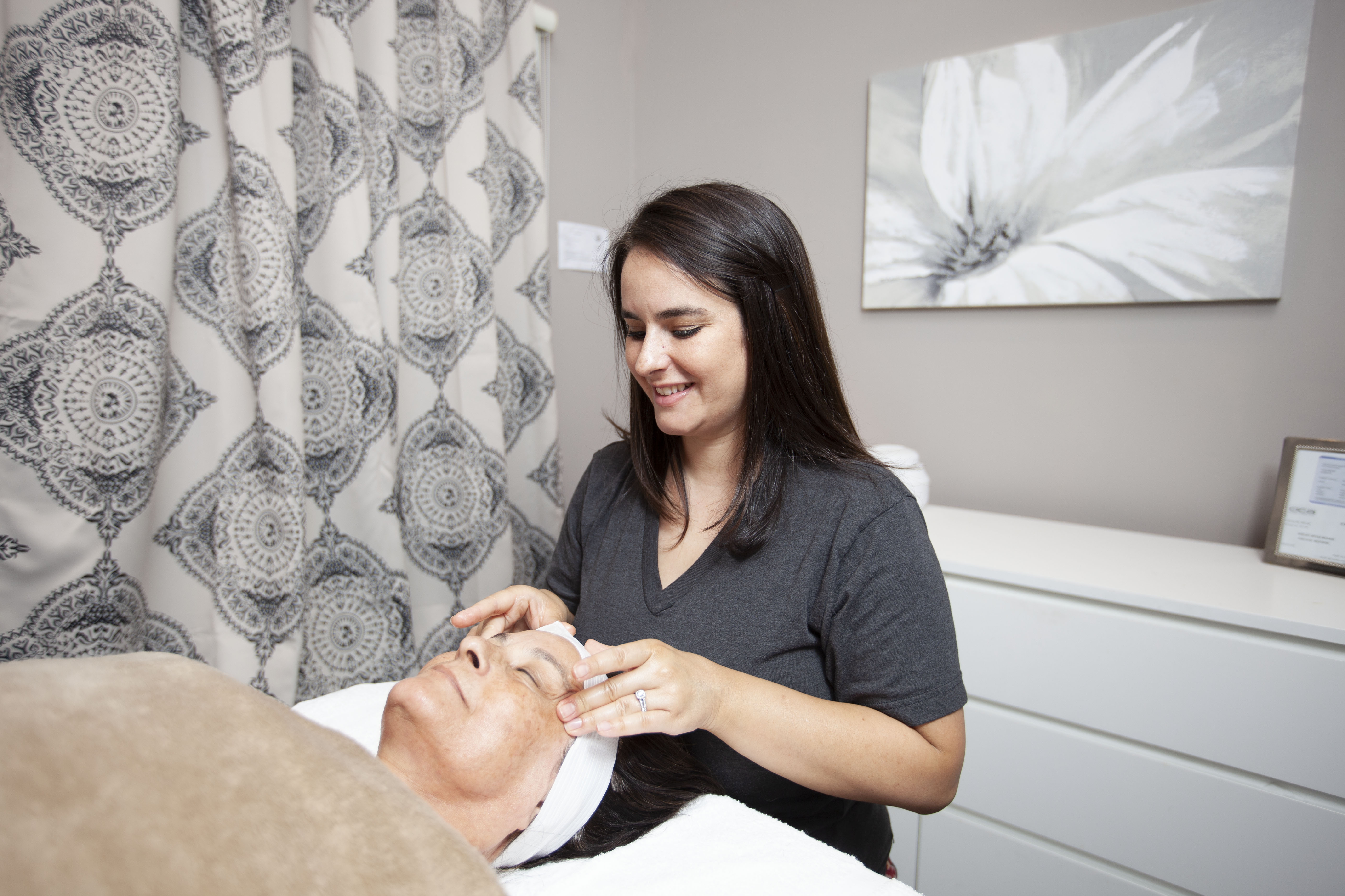 Facial service at Santa Barbara Spa